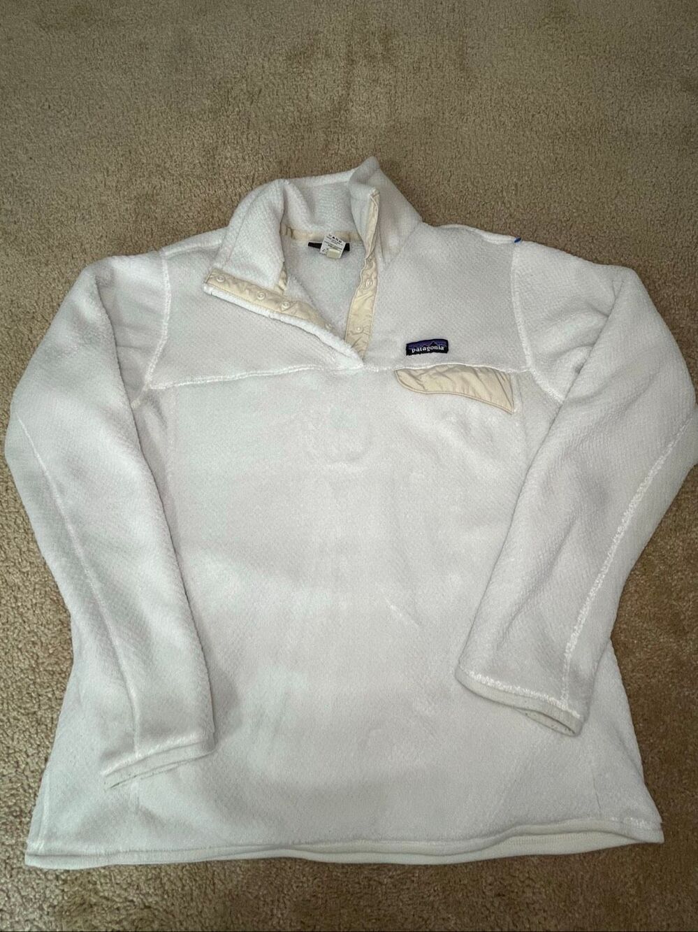 Patagonia Women's Re-Tool Snap-T Fleece Size L White